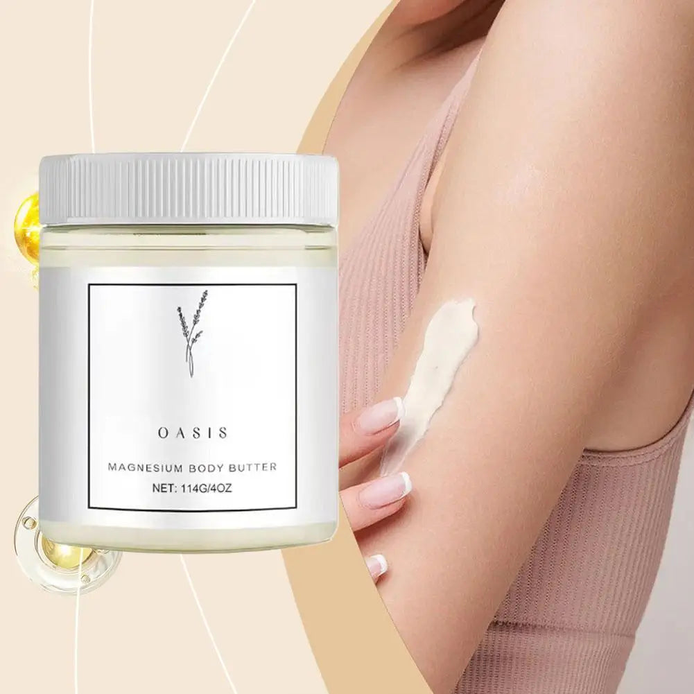 Magnesium Cream For Neuropathy, Magnesium Body Butter Deeply Moisturizes Skin, Keep Soft Smooth, Suitable For All Skin Types