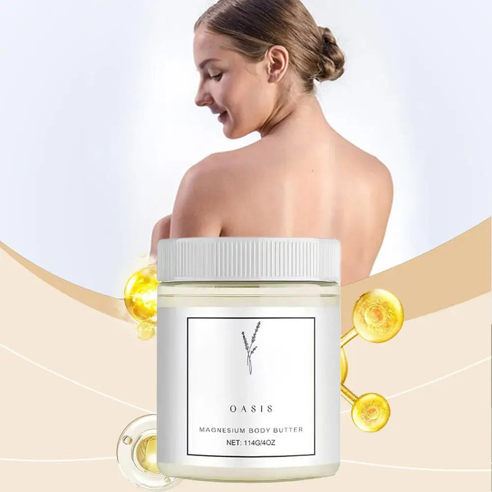 Magnesium Cream For Neuropathy, Magnesium Body Butter Deeply Moisturizes Skin, Keep Soft Smooth, Suitable For All Skin Types